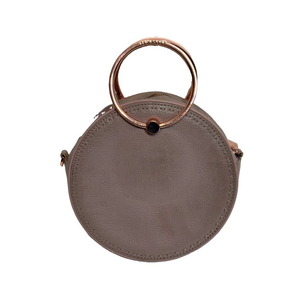 Ted Baker London Maddie Circle Hand Bag Pink Rose Gold Leather Crossbody Purse